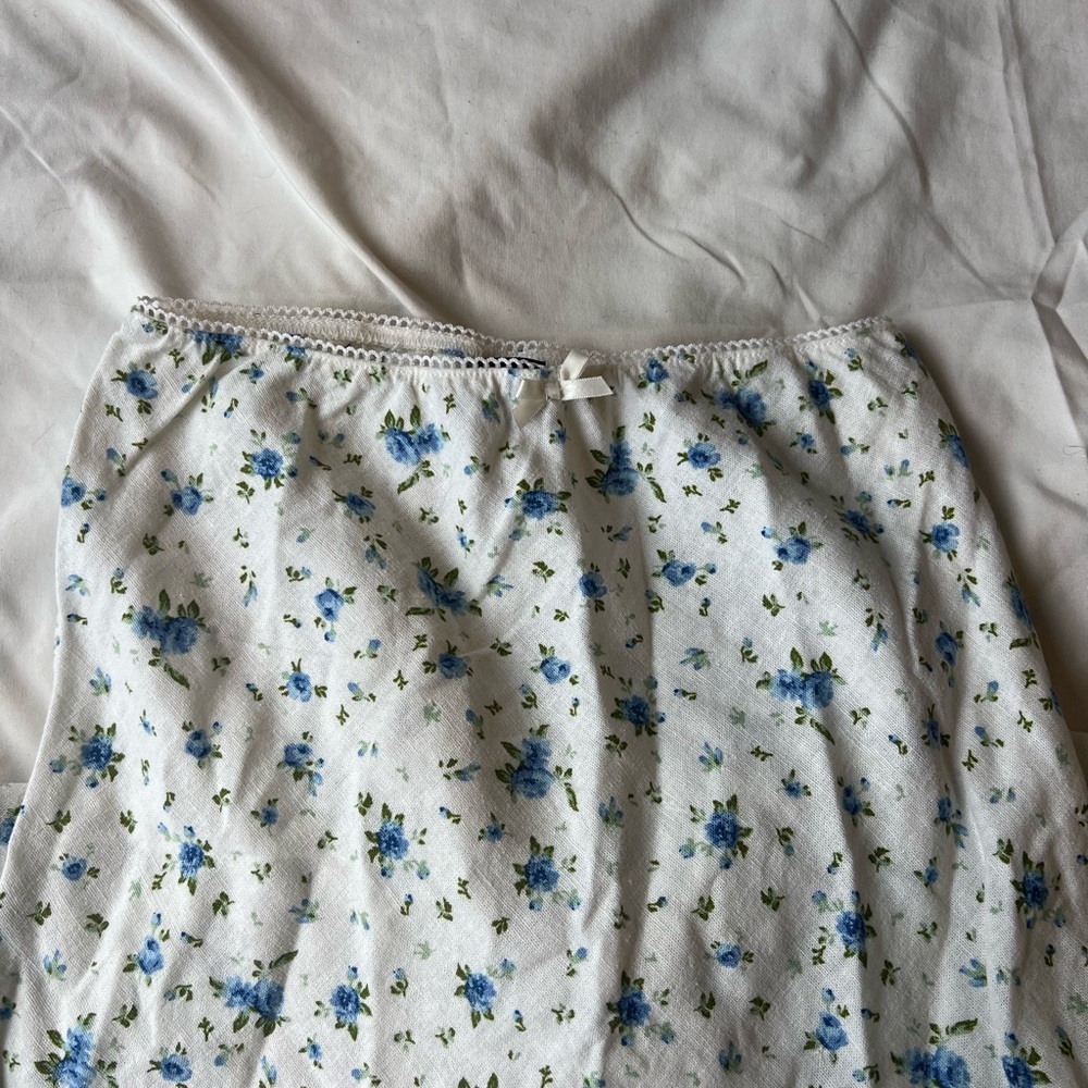 Blue Floral Cottagecore Maxi Skirt - Picture 5 of 8